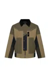 Andersson Bell Stud-embellished Patchwork Jacket In 그린