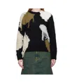 Andersson Bell Black Sylvia Abstract Patchwork Sweater In Black