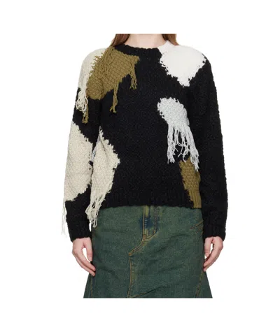 ANDERSSON BELL SYLVIA ABSTRACT PATCHWORK SWEATER