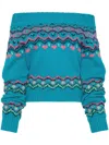 Andersson Bell Blue Tako Nordic Sweater In Blue