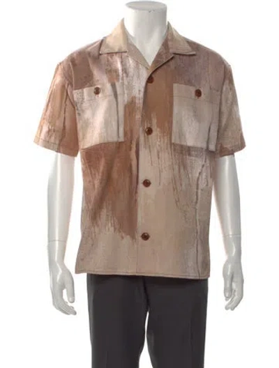 Pre-owned Andersson Bell Tie-dye Print Short Sleeve Shirt In Neutral