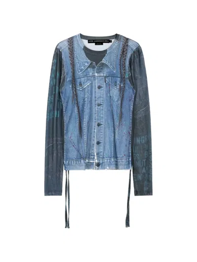 Andersson Bell Trompe L'oeil Long-sleeve T-shirt In Blue