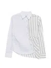 Andersson Bell Noa Striped Twist-tuck Shirt In White