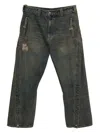 Andersson Bell Twisted Zipped-pockets Jeans In Brown