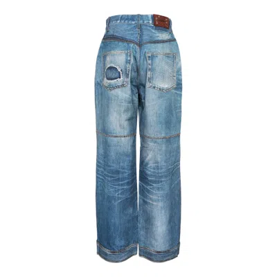 Andersson Bell Unisex Custom-like Printed Denim In Blue