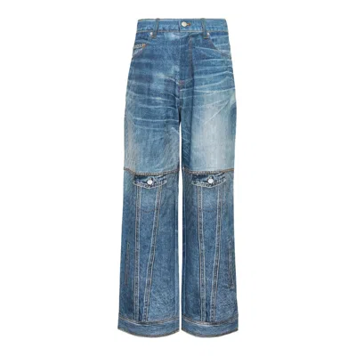 Andersson Bell Unisex Custom-like Printed Denim In Blue