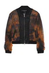 Andersson Bell Unisex Double Layer Mesh Bomber In Black