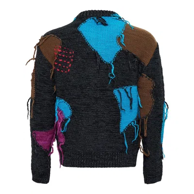 Andersson Bell Unisex Intarisa Zip-up Crewneck Sweater In Multi