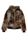 Andersson Bell Vanessa Faux-fur Jacket In Brown