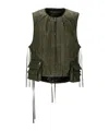 Andersson Bell Wax-coated Padded Vest In Black