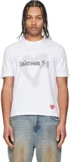Andersson Bell White Essential Heart T-shirt In White