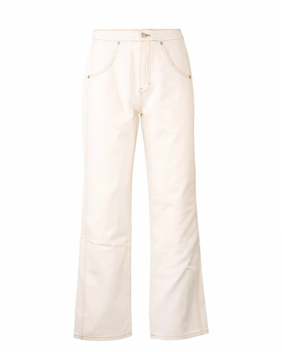 Andersson Bell Wide Leg Ivory Jeans In White