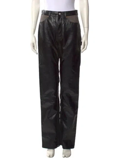 Pre-owned Andersson Bell Wide Leg Pants In Black