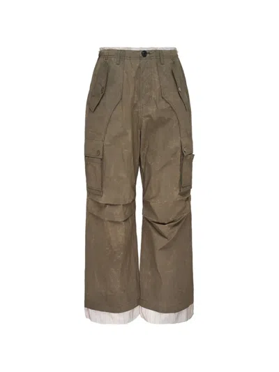 Andersson Bell Wide-leg Cargo Pants In Brown