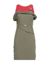 Andersson Bell Woman Mini Dress Military Green Size M Nylon, Polyamide