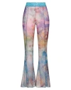 Andersson Bell Multicoloured Trousers With Lace In Purple