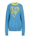 Andersson Bell Woman Sweater Azure Size S Acrylic, Nylon, Wool, Alpaca Wool In Blue