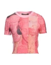 Andersson Bell Woman T-shirt Fuchsia Size L Polyester, Elastane In Pink