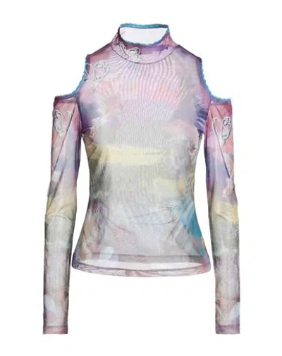 ANDERSSON BELL ANDERSSON BELL WOMAN TOP MAUVE SIZE L POLYESTER, POLYURETHANE