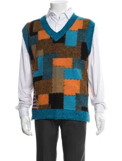 Pre-owned Andersson Bell Wool Colorblock Pattern Sweater Vest In Multicolor