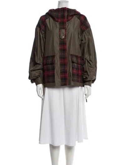 Pre-owned Andersson Bell Wool Parka In Green