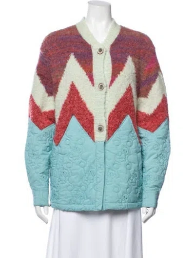 Pre-owned Andersson Bell Wool Patterned Jacket In Blue