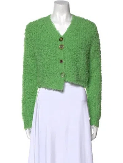 Pre-owned Andersson Bell Wool V-neck Sweater In Green