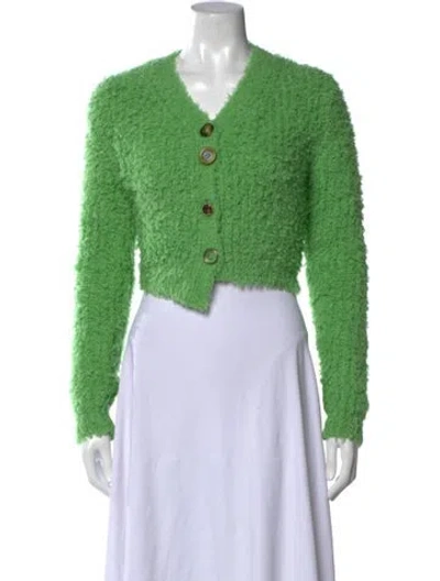 Pre-owned Andersson Bell Wool V-neck Sweater In Green