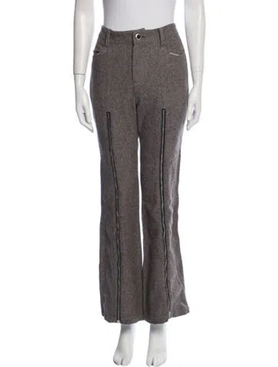 Pre-owned Andersson Bell Wool Wide Leg Pants In Gray