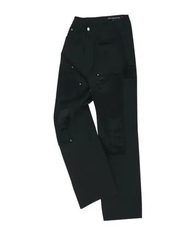 Andersson Bell Workwear Wide-leg Jeans In Black
