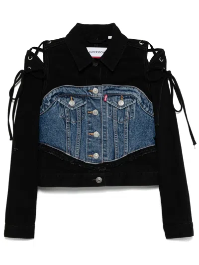 Andersson Bell Black & Blue Levi's Edition Half Trucker Denim Jacket