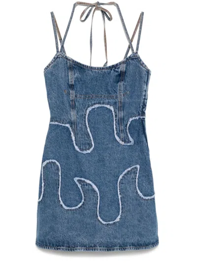 Andersson Bell X Levi's Mini Dress In Blue