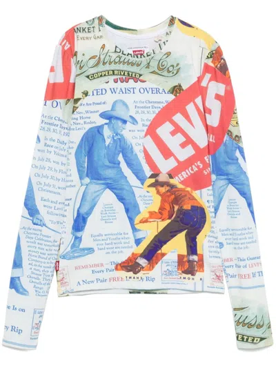 Andersson Bell X Levi's Second Skin Top In Blue