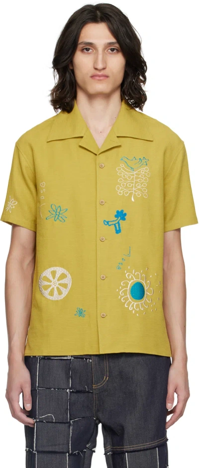 Andersson Bell April-embroidery Shirt In Yellow