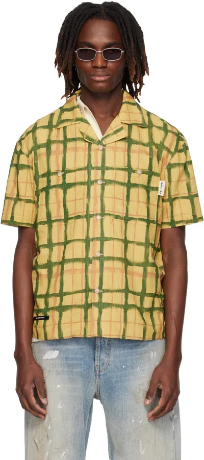 Andersson Bell Yellow Rothko Open Collar Shirt