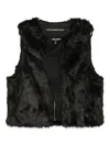 Andersson Bell Zip-up Collarless Vest In Black