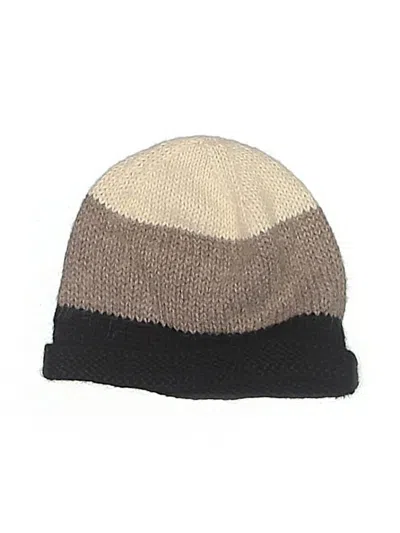 Pre-owned Andes Gifts Beanie Hat In Brown