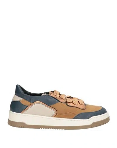 Andìa Fora Woman Sneakers Camel Size 9 Leather In Beige