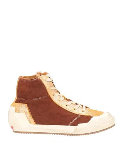 Andìa Fora Woman Sneakers Chocolate Brown Size 7 Shearling