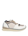 Andìa Fora Woman Sneakers Cream Size 7 Leather, Textile Fibers In White
