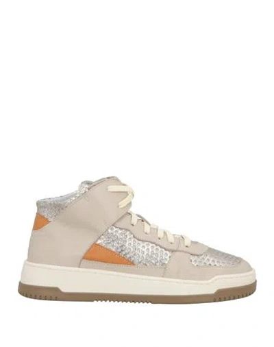 Andìa Fora Woman Sneakers Light Grey Size 8 Leather In Gray