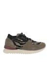 Andìa Fora Woman Sneakers Military Green Size 8 Leather In Green
