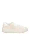Andìa Fora Woman Sneakers Off White Size 8 Leather, Textile Fibers