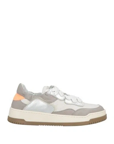 Andìa Fora Woman Sneakers Taupe Size 7 Leather In Gray