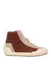 Andìa Fora Woman Sneakers Taupe Size 8 Soft Leather In Grey