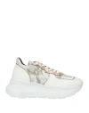 Andìa Fora Woman Sneakers White Size 5 Soft Leather, Textile Fibers In White