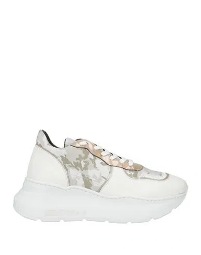 Andìa Fora Woman Sneakers White Size 5 Soft Leather, Textile Fibers