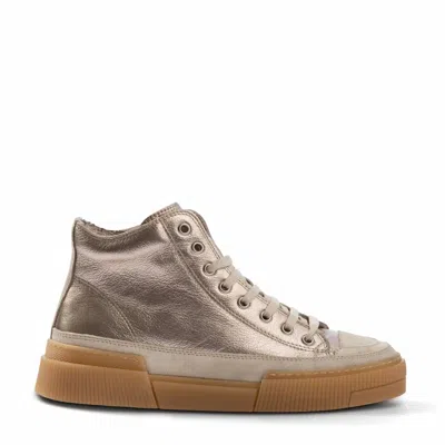 Andìa Fora Women's High Top Sneakers In Metallic In Gold