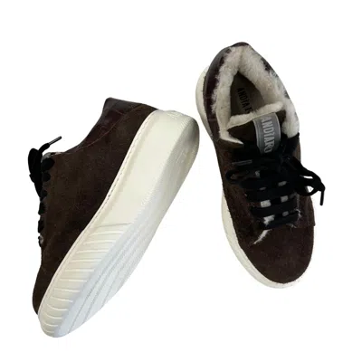 Andìa Fora Women's Zoe Cut Mont Bear Shoes In Dark Brown In Black