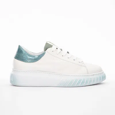 Andìa Fora Women's Zoe Sneaker In Sun Bianco Hof Salvia In White